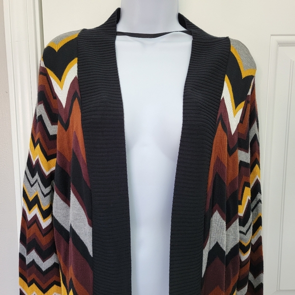 Missoni Target 20th Anniversary Chevron Long Cardigan Sweater Duster Size Large - Picture 2 of 10